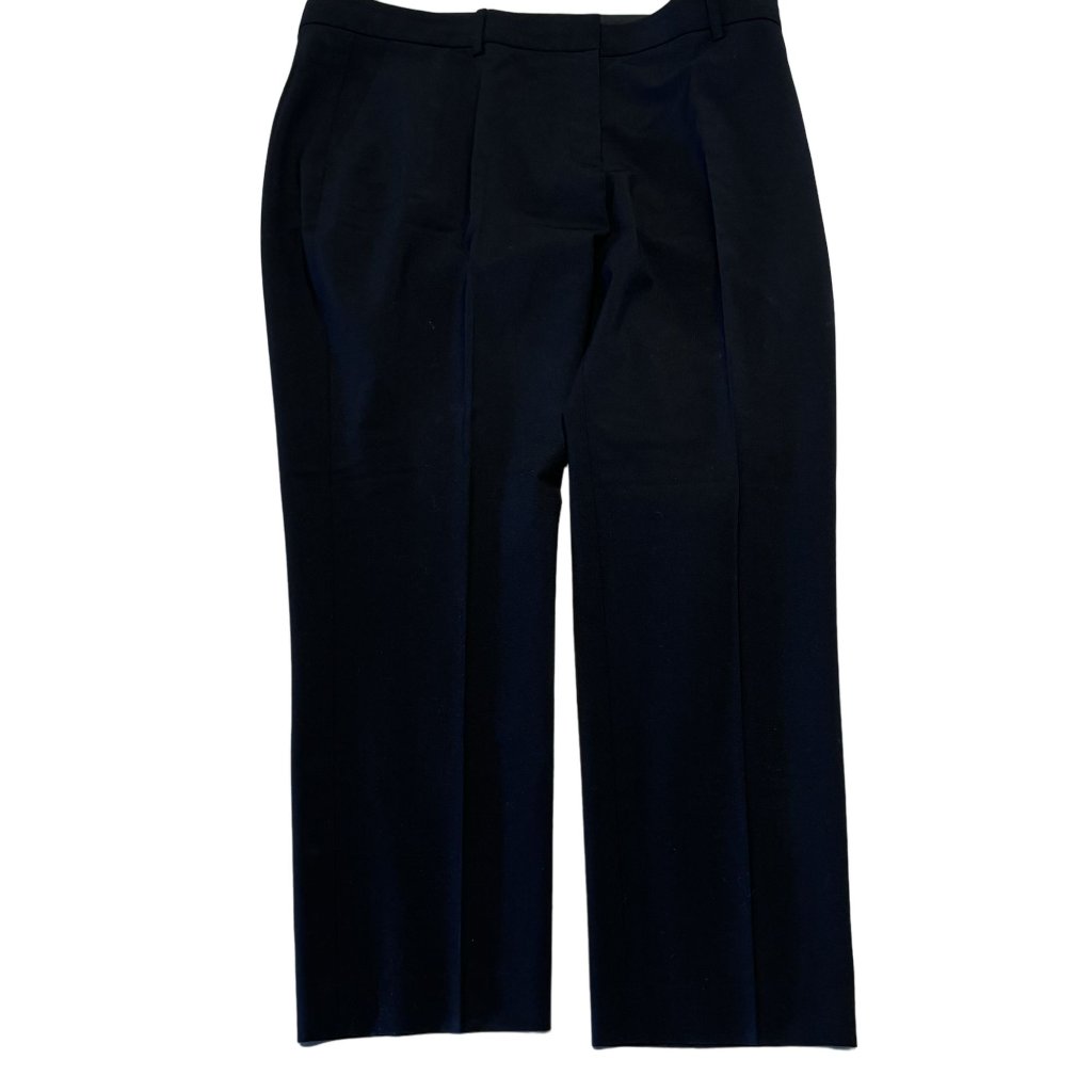 Theory Solid Black Pleated Dress Pants Trousers Women's 14